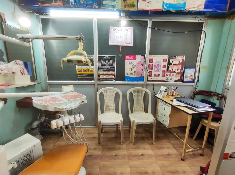 Interior of Sharan Dental Clinic, waiting area